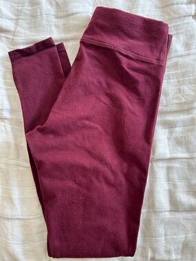 Pact Organic Leggings Burgundy Small